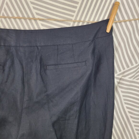 NEW Lane Bryant Plus 20 20W Linen Dress Pants Classic Trousers Wide Leg Black - Picture 5 of 8